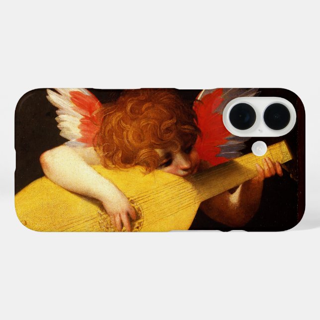 Coques Case-Mate iPhone PETIT ANGEL JOUER DE LA LUTE Musique Fabriquant Ch (Verso (horizontal))