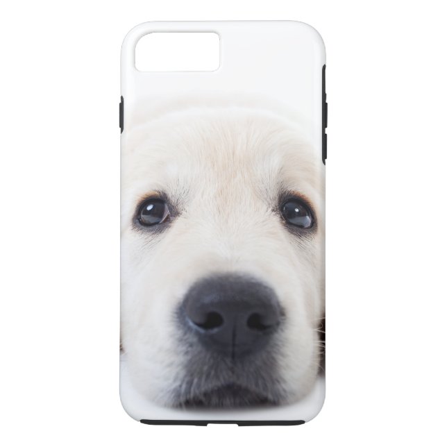 Coques Case-Mate iPhone Petit chiot mignon, repaire d'or (Dos)