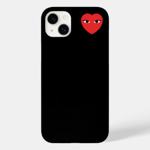 Coque Case-Mate iPhone Petit Coeur rouge mignon avec yeux