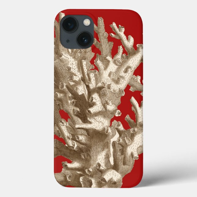Coques Case-Mate iPhone Petit corail en rouge (Verso)