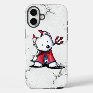 Coque Pour iPhone 16 Plus Petit diable chien Westie