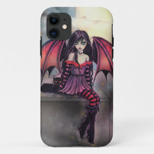 Case-Mate iPhone Case Petit Gothique Halloween Fairy Vampire et chat