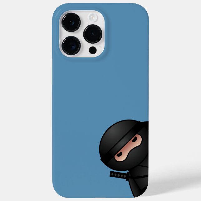Coques Case-Mate iPhone Petit guerrier de Ninja en bleu (Verso)