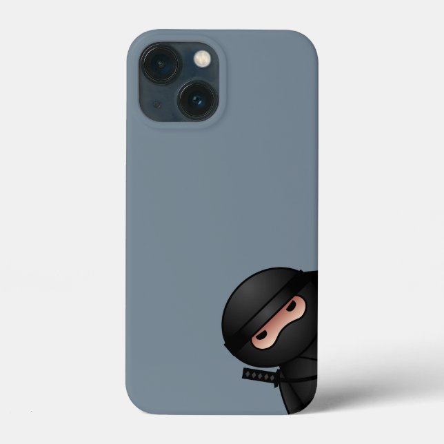 Coques Case-Mate iPhone Petit guerrier de Ninja sur Grey (Verso)