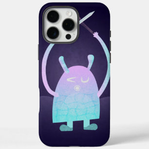 Coque iPhone 16 Pro Max Petit Monstre Bleu Mignon