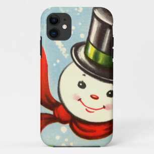 Case-Mate iPhone Case Petit rétro bonhomme de neige mignon
