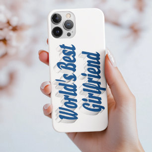 Case-Mate iPhone Case Petite amie avec typographie bleu marine