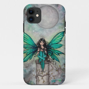 Coque Case-Mate iPhone Petite Fae Vert Gothique Fée Imaginaire Art