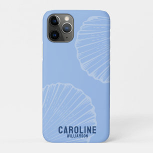 Case-Mate iPhone Case Petite-fille côtière coquillage bleu marine