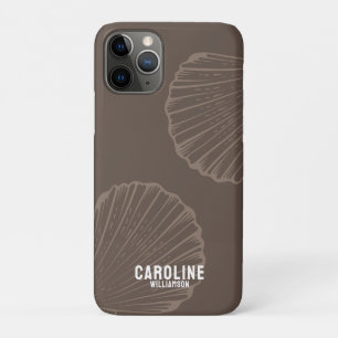 Case-Mate iPhone Case Petite-fille côtière neutre nautique coquillage