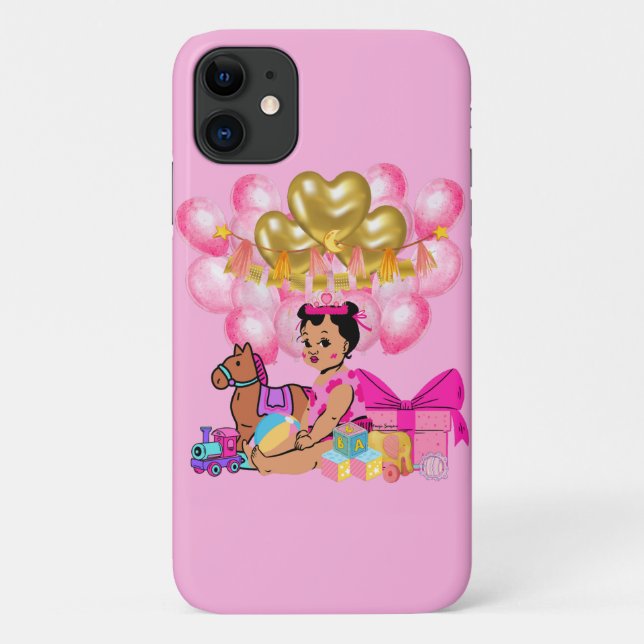 Coques Case-Mate iPhone Petite fille en rose (Dos)