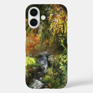 COQUE POUR iPhone 16 PETITE FORÊT RIVIÈRE MOYENNE