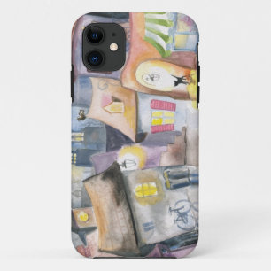 Coque iPhone 11 Petite ville la nuit