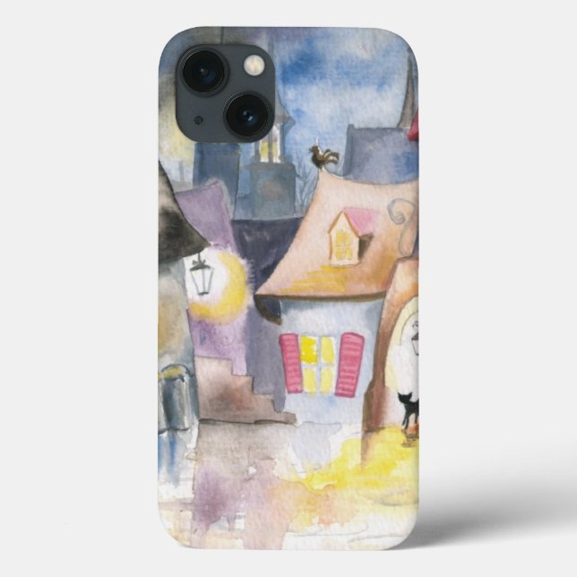 Coques Case-Mate iPhone Petite ville la nuit (Verso)