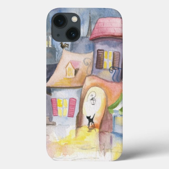 Coques Case-Mate iPhone Petite ville la nuit (Verso)