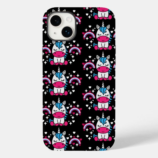 Coques Case-Mate iPhone Petites filles Unicorn Pony (Verso)