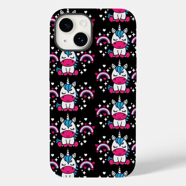Coques Case-Mate iPhone Petites filles Unicorn Pony (Verso)