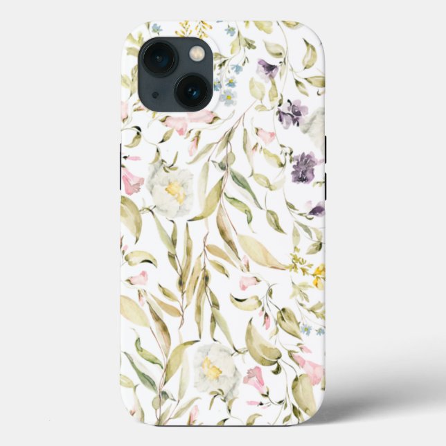 Coques Case-Mate iPhone Petites fleurs botaniques Fleurs sauvages (Verso)