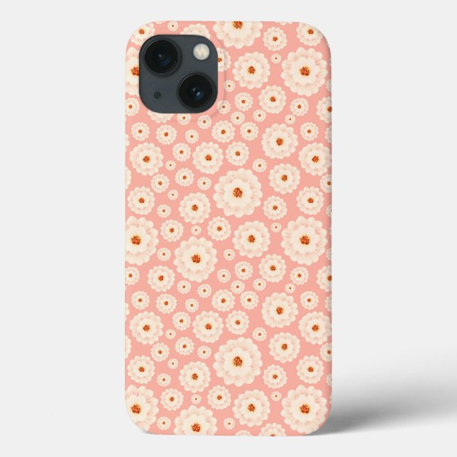 Coques Case-Mate iPhone Petites fleurs roses en poudre (Verso)