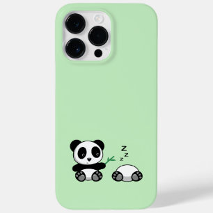 Coque Case-Mate iPhone Petites pandas mignonnes sur vert