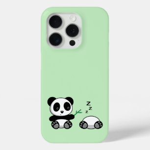 Coque Case-Mate iPhone Petites pandas mignonnes sur vert