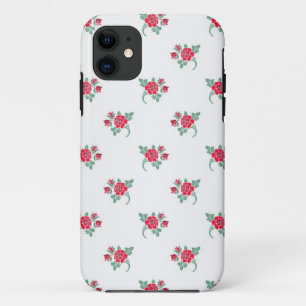 Etui iPhone Case-Mate Petites roses rouges sur fond blanc