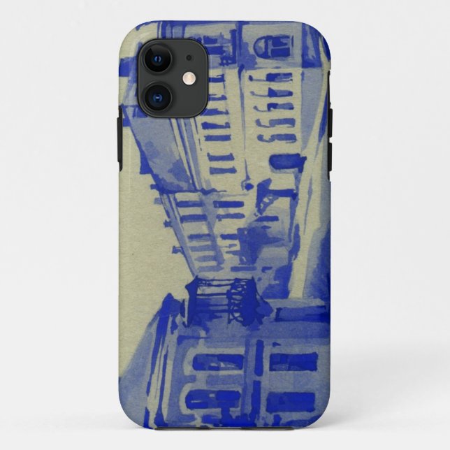 Coques Case-Mate iPhone Petites rues dans la vieille ville (Dos)