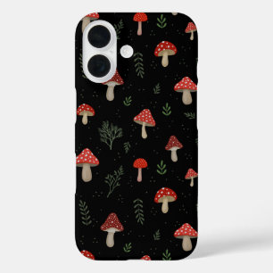 Coque Pour iPhone 16 Petits Champignons