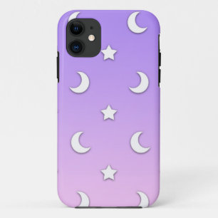 Etui iPhone Case-Mate Petits motifs d'étoiles et de lunes blanches