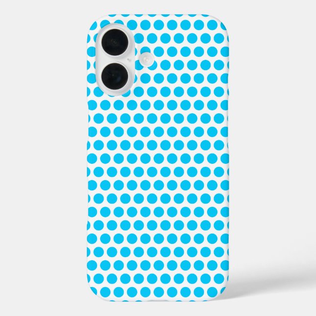 Coques Case-Mate iPhone Petits points bleu Aqua (Verso)