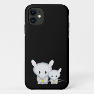 Coque Case-Mate iPhone Petits Souris Blancs Rongeurs Mignons
