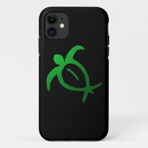 Coque Case-Mate iPhone Pétroglyphe hawaïenne de Honu sur le noir - cas
