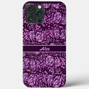 Case-Mate iPhone Case Petroglyphes violets (personnalisable)