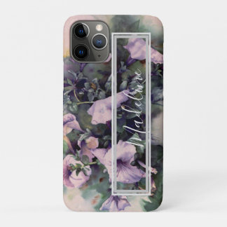 Case-Mate iPhone Case Pétunia violet aquarelle florale pour personnalise