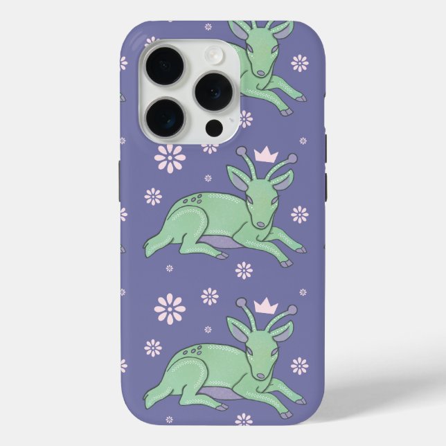 Coques Case-Mate iPhone Peuple de cerfs extraterrestres Art folklorique |  (Verso)