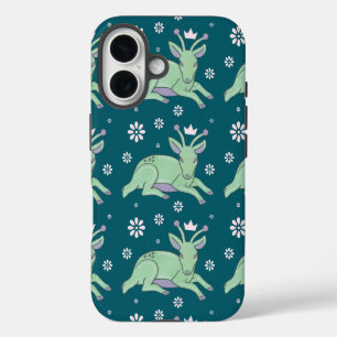 Coque Pour iPhone 16 Peuple de cerfs extraterrestres Art folklorique