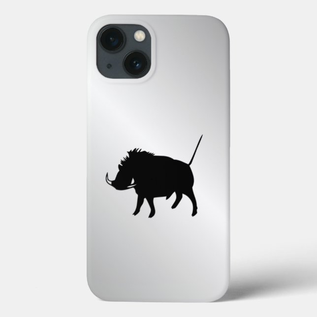 Coques Case-Mate iPhone Phacochère argenté (Verso)