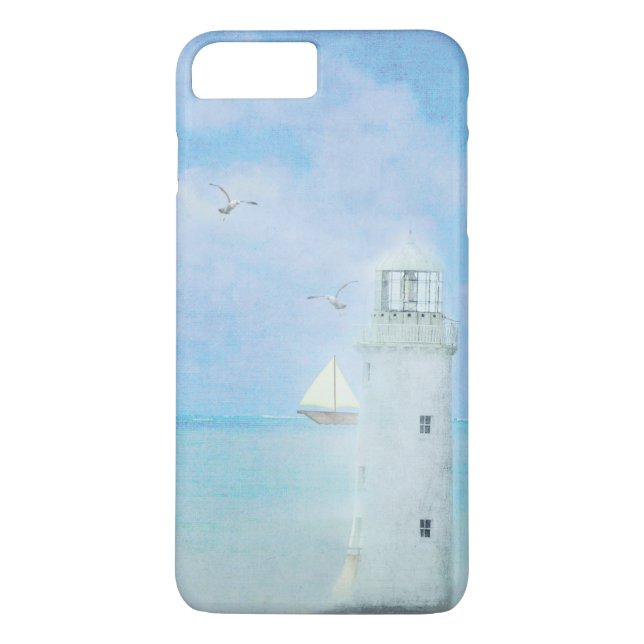 Coques Case-Mate iPhone phare blanc avec voilier (Dos)