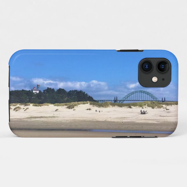 Coques Case-Mate iPhone Phare de Yaquina Bay, Newport, Oregon (Dos (Horizontal))