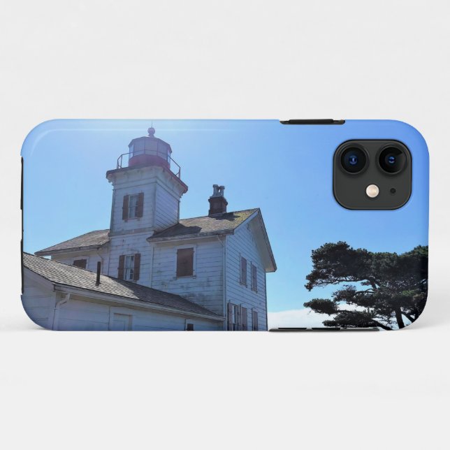Coques Case-Mate iPhone Phare de Yaquina Bay, Newport, Oregon (Dos (Horizontal))