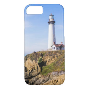 Case-Mate iPhone Case Phare sur la colline bleu ciel maison blanche océa