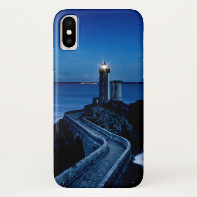 Coques Case-Mate iPhone Phare sur le mur dans l'océan la nuit (Dos)