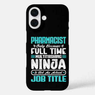Coque Pour iPhone 16 Pharmaciste Titre de l'emploi Profession Compétenc