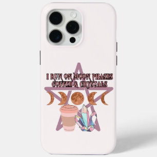 Coque Case-Mate iPhone Phases de lune, café et cristaux