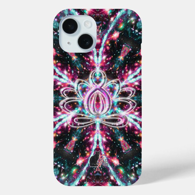 Coques Case-Mate iPhone Phosphorescence Zen Lotus (Verso)