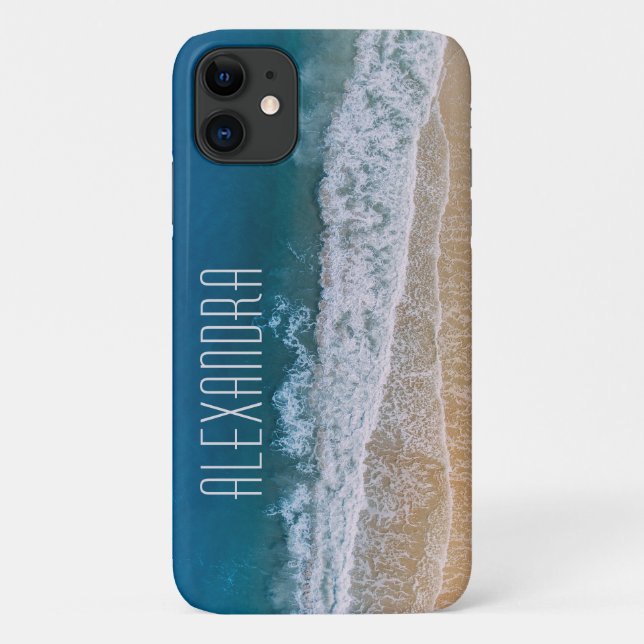 Coques Case-Mate iPhone Photo Aérienne Sandy Beach Palm Coast Turquoise Se (Dos)
