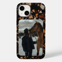 Photo Cheval Personnalisé Motif équestre Terrazzo
