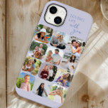 Coque Case-Mate iPhone Photo Collage 12 Image Grid Loving Life with You<br><div class="desc">Coque iphone de collage photo moderne avec 12 de vos photos préférées. Il est écrit avec Loving Life avec vous - parfait pour des souvenirs heureux avec des amis et la famille. Le modèle photo affiche automatiquement vos photos au format carré avec des angles arrondis, disposés dans un style de...</div>