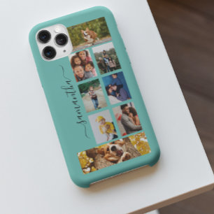 Case-Mate iPhone Case Photo Collage Calligraphie Monogramme Nom Script C