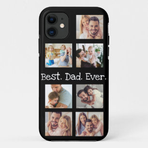 Case-Mate iPhone Case Photo Collage Meilleur papa jamais en Ca Noir et B